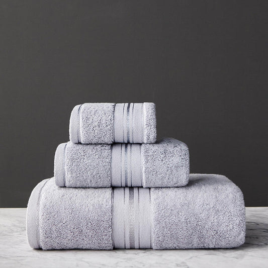 Pure Cotton Thick Bath Towel Set
