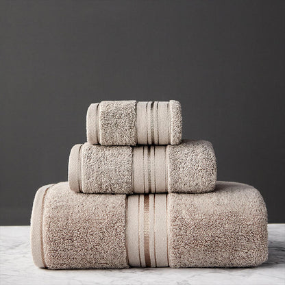 Pure Cotton Thick Bath Towel Set