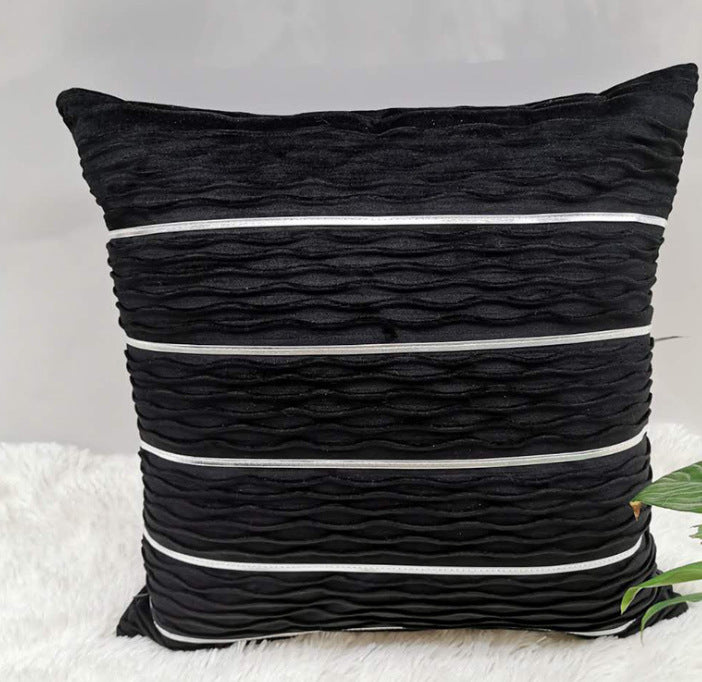 Luxury Striped Velvet Pillow Cover