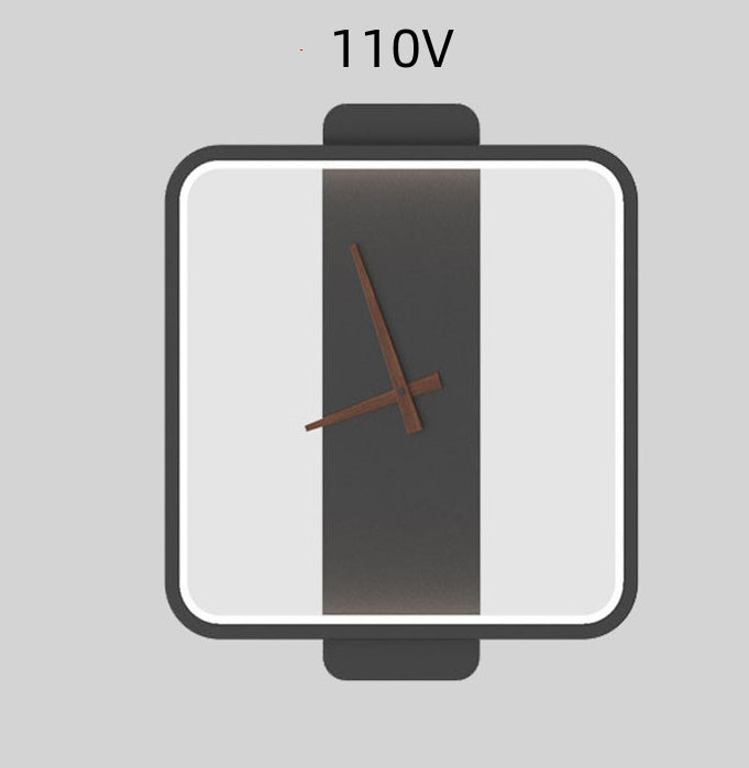 Nordic Wall Clock Lamp