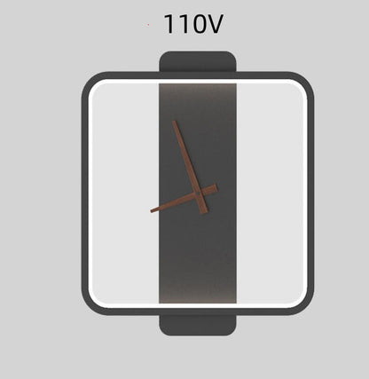 Nordic Wall Clock Lamp