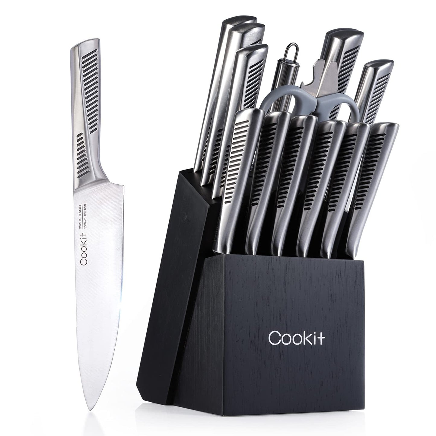 15-Piece  Stainless Steel Knife Set