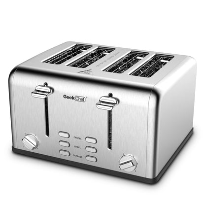 4-Slice Stainless Steel Toaster