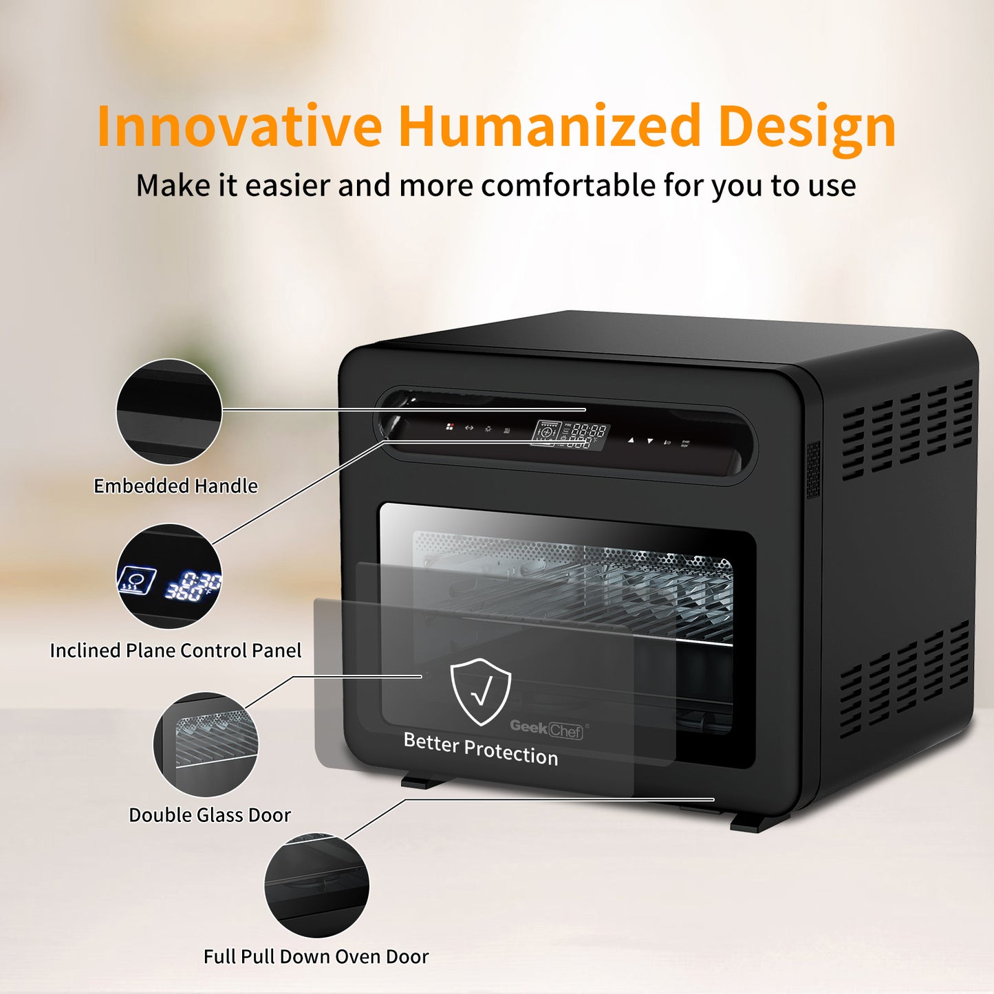 Steam Air Fryer Convection Oven Combo