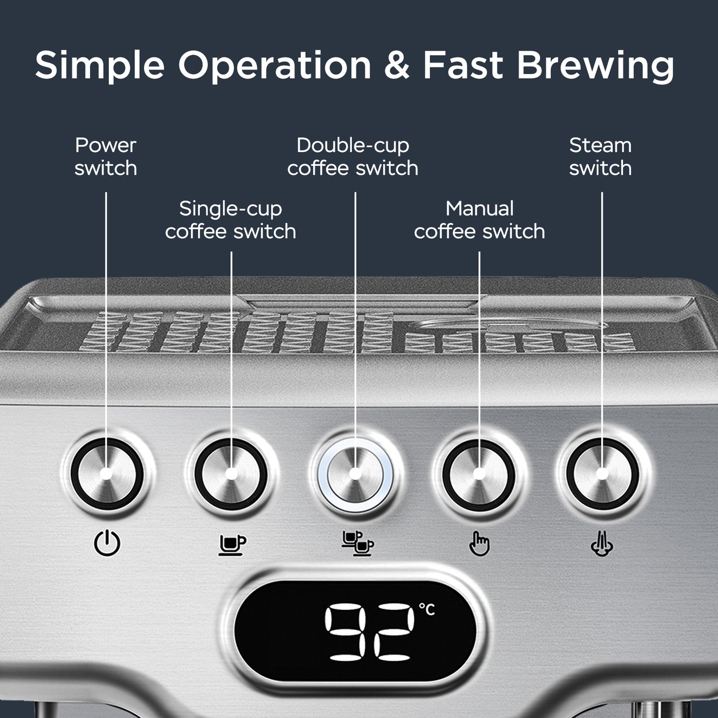 Geek Chef 20 Bar Coffee Maker