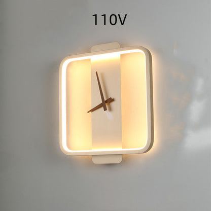 Nordic Wall Clock Lamp