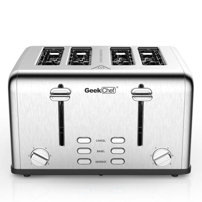 4-Slice Stainless Steel Toaster