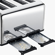 4-Slice Stainless Steel Toaster