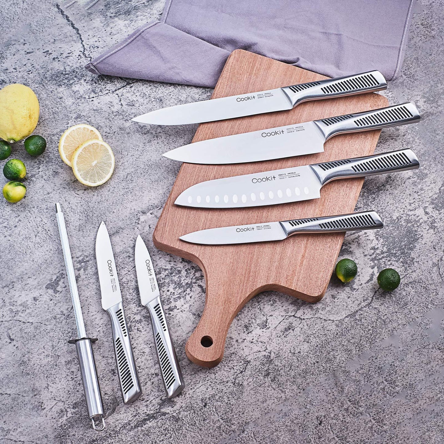 15-Piece  Stainless Steel Knife Set